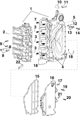 EVINRUDE-JOHNSON 5006742 Cylinder/Crankcase Assy EVINRUDE-JOHNSON 5006742 Cylinder/Crankcase Assy