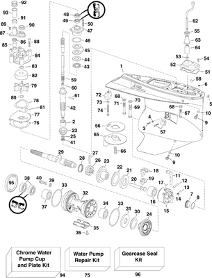 EVINRUDE-JOHNSON 5007371 Bearing Housing Assembly, Propshaft EVINRUDE-JOHNSON 5007371 Bearing Housing Assembly, Propshaft