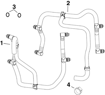 EVINRUDE-JOHNSON 5008387 Fuel Rail Assembly, Supply