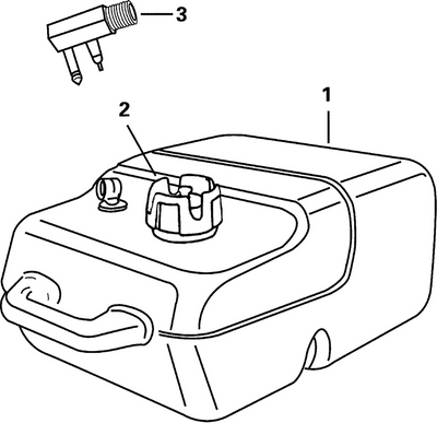 EVINRUDE-JOHNSON 5008626 Fuel Tank