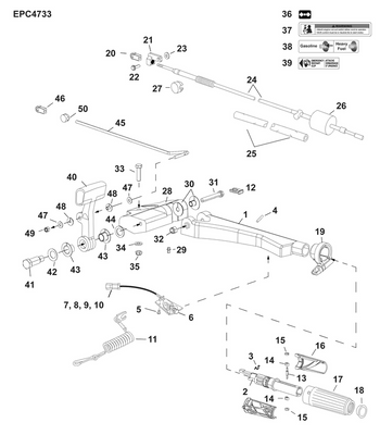 EVINRUDE-JOHNSON 5009152 Throttle Cable