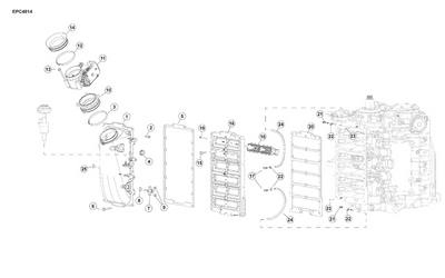 EVINRUDE-JOHNSON 5010122 Plenum Assembly