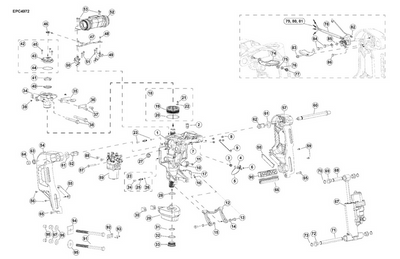 EVINRUDE-JOHNSON 5011124 Stern & Swivel Bracket Assembly, Complete | Slate Gray - For Warratny Use Only EVINRUDE-JOHNSON 5011124 Stern & Swivel Bracket Assembly, Complete | Slate Gray - For Warratny Use Only