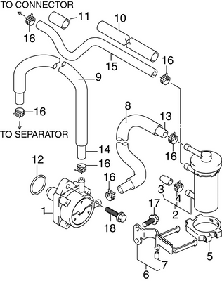 EVINRUDE-JOHNSON 5030126 Hose (Iac To Thb) (60Mm) EVINRUDE-JOHNSON 5030126 Hose (Iac To Thb) (60Mm)