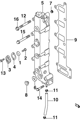 EVINRUDE-JOHNSON 5030694 Gasket, Exhaust Manifold EVINRUDE-JOHNSON 5030694 Gasket, Exhaust Manifold