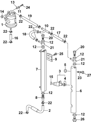 EVINRUDE-JOHNSON 5030709 Insulator, Delivery Pipe EVINRUDE-JOHNSON 5030709 Insulator, Delivery Pipe