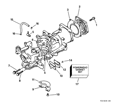 EVINRUDE-JOHNSON 5031184 Bolt, Cylinder Head