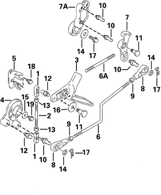 EVINRUDE-JOHNSON 5032008 Limiter, Throttle | (Rope Models Only.)