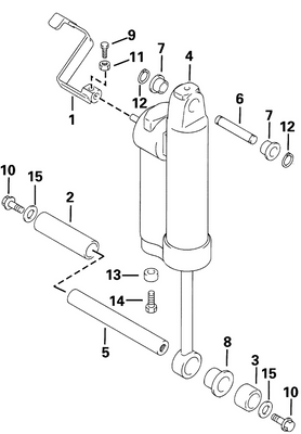EVINRUDE-JOHNSON 5032067 Lever, Release