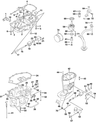 EVINRUDE-JOHNSON 5032088 Bracket, Lower Mount