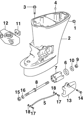 EVINRUDE-JOHNSON 5032676 Bolt, Lower Mount EVINRUDE-JOHNSON 5032676 Bolt, Lower Mount