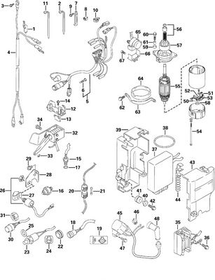 EVINRUDE-JOHNSON 5032697 Switch, Start | (Electric Models Only.)