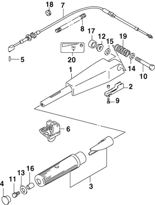 EVINRUDE-JOHNSON 5032756 Decal, Engine Start EVINRUDE-JOHNSON 5032756 Decal, Engine Start