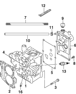 EVINRUDE-JOHNSON 5033046 Gasket, Cylinder Head