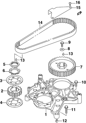 EVINRUDE-JOHNSON 5033064 Guide, Courroie De Distribution (Superieur) EVINRUDE-JOHNSON 5033064 Guide, Courroie De Distribution (Superieur)