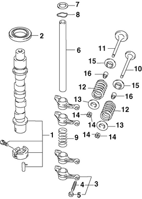 EVINRUDE-JOHNSON 5033068 Camshaft Assy 15Hp | Manual Start Models