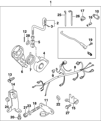 EVINRUDE-JOHNSON 5033130 Spring, Throttle Lever EVINRUDE-JOHNSON 5033130 Spring, Throttle Lever