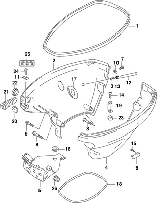 EVINRUDE-JOHNSON 5033154 Grommet, Switch Lead EVINRUDE-JOHNSON 5033154 Grommet, Switch Lead