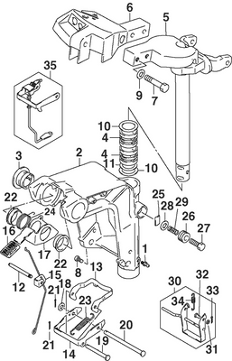 EVINRUDE-JOHNSON 5033176 Lever Release