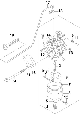 EVINRUDE-JOHNSON 5033365 Carburetor 4Hp