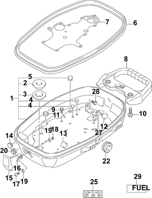 EVINRUDE-JOHNSON 5033446 Fastener, Engine Cover EVINRUDE-JOHNSON 5033446 Fastener, Engine Cover