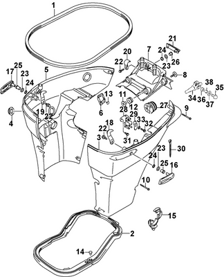 EVINRUDE-JOHNSON 5033580 Panel, Front