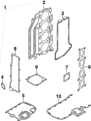 EVINRUDE-JOHNSON 5033688 Gasket, Intake EVINRUDE-JOHNSON 5033688 Gasket, Intake