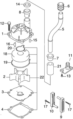 EVINRUDE-JOHNSON 5033717 Bushing, Water Tube EVINRUDE-JOHNSON 5033717 Bushing, Water Tube