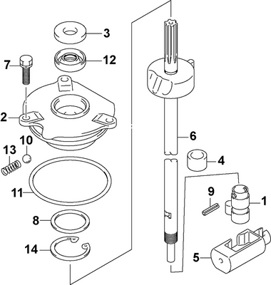 EVINRUDE-JOHNSON 5033797 Rod, Shift Assist-25 In. Models EVINRUDE-JOHNSON 5033797 Rod, Shift Assist-25 In. Models