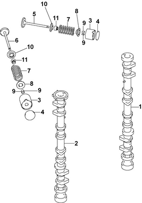 EVINRUDE-JOHNSON 5033917 Camshaft, Intake EVINRUDE-JOHNSON 5033917 Camshaft, Intake