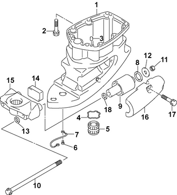 EVINRUDE-JOHNSON 5033944 Mount, Lower EVINRUDE-JOHNSON 5033944 Mount, Lower