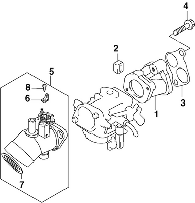 EVINRUDE-JOHNSON 5034039 Manifold, Inlet | "Blue" Color Models, New P/N For 2003 Model Year