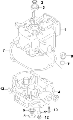 EVINRUDE-JOHNSON 5034169 Gasket, Crankcase EVINRUDE-JOHNSON 5034169 Gasket, Crankcase