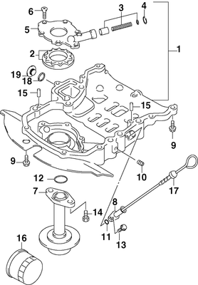 EVINRUDE-JOHNSON 5034380 Case, Oil Pump
