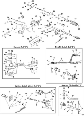 EVINRUDE-JOHNSON 5034394 Nut | Steering Friction (Ref "D") EVINRUDE-JOHNSON 5034394 Nut | Steering Friction (Ref "D")