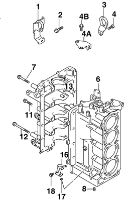 EVINRUDE-JOHNSON 5034535 Bolt