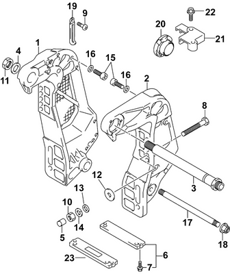 EVINRUDE-JOHNSON 5034609 Bracket, Clamp Stbd EVINRUDE-JOHNSON 5034609 Bracket, Clamp Stbd