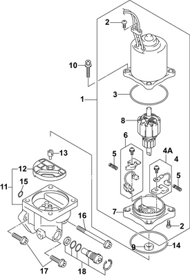 EVINRUDE-JOHNSON 5034627 Motor Assy, Trim/Tilt EVINRUDE-JOHNSON 5034627 Motor Assy, Trim/Tilt