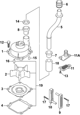 EVINRUDE-JOHNSON 5034651 Panel, Pump Case Under | Optional