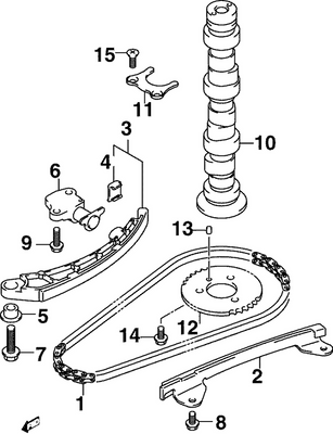 EVINRUDE-JOHNSON 5034666 Tensioner, Timing Chain EVINRUDE-JOHNSON 5034666 Tensioner, Timing Chain
