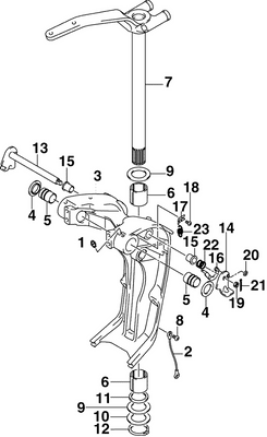EVINRUDE-JOHNSON 5034844 Spring, Tilt Lock EVINRUDE-JOHNSON 5034844 Spring, Tilt Lock