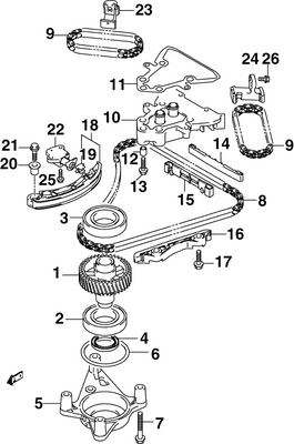 EVINRUDE-JOHNSON 5034910 Chain, Timing 1St