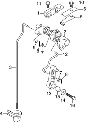 EVINRUDE-JOHNSON 5035272 Spacer, Clutch Lever