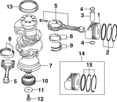 EVINRUDE-JOHNSON 5035639 Bolt, Drive Gear