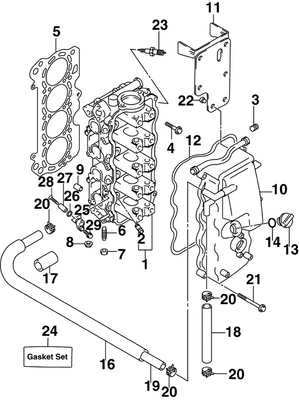 EVINRUDE-JOHNSON 5035795 Head, Cylinder EVINRUDE-JOHNSON 5035795 Head, Cylinder