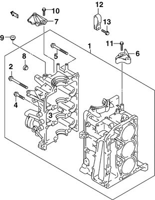 EVINRUDE-JOHNSON 5035999 Block Assy, Cylinder | New For 2005 EVINRUDE-JOHNSON 5035999 Block Assy, Cylinder | New For 2005