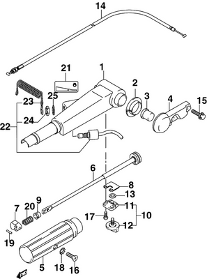 EVINRUDE-JOHNSON 5036343 Cable Assy, Throttle | New P/N For 2005 EVINRUDE-JOHNSON 5036343 Cable Assy, Throttle | New P/N For 2005