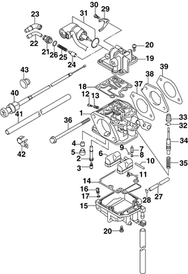 EVINRUDE-JOHNSON 5036492 Gicleur, Ralenti (38) | 9.9 Hp EVINRUDE-JOHNSON 5036492 Gicleur, Ralenti (38) | 9.9 Hp