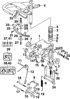 EVINRUDE-JOHNSON 5036786 Adjuster, Steering
