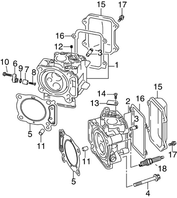 EVINRUDE-JOHNSON 5036800 Head Assy, Cylinder - Port EVINRUDE-JOHNSON 5036800 Head Assy, Cylinder - Port